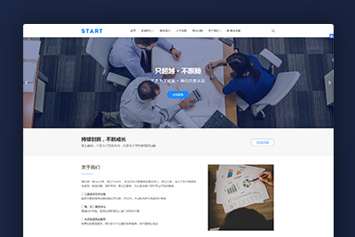 Start企业官网 大气企业通用集团WordPress主题模板+整站源码(自适应手机端)